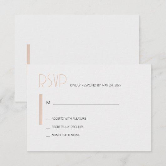 Aimez simplement RSVP (Devant / Derrière)