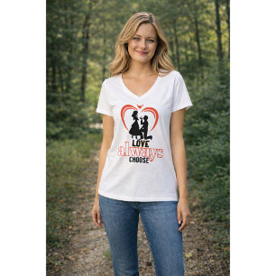 💖 Aimez toujours choisir le T-shirt à col V de ba