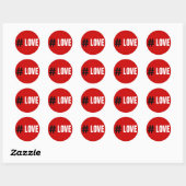 Aimez tous les Stickers autour (Feuille)