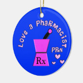Aimez un ornement de Noël du pharmacien PRN (Gauche)