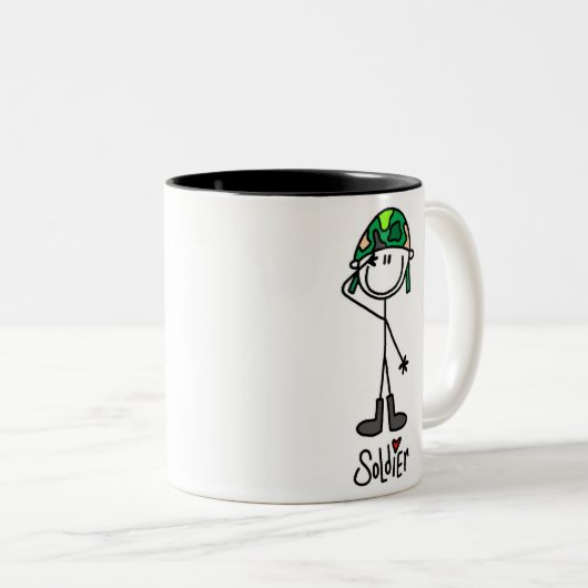 Aimez une tasse de soldat (Devant droit)