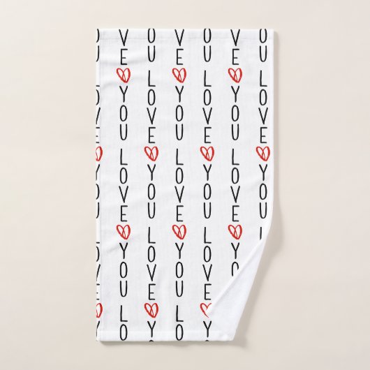 Aimez vos coeurs (Serviette à main)