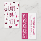 aimez votre bokeh de carte perforée d'animal (Devant / Derrière)