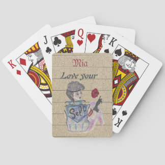 🃏 "Aimez votre moi" Cartes de jeu personnalisées