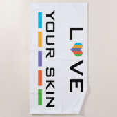 Aimez votre peau serviette de plage (Devant)