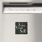 Aimez Votre Soi Même Cercles Noir Vert Magnet (In Situ (Lave-vaisselle))