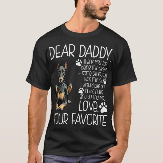 Aimez votre T-shirt préféré de chien de dobermann (Devant)