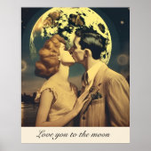 Aimez-vous à la lune, affiche de voyage personnali (Devant)