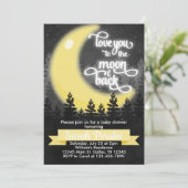 Aimez-vous à la Lune et retour Invitation de l'inv (Debout devant)