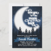 Aimez-vous à la Lune et retour Invitation de l'inv (Devant)