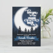 Aimez-vous à la Lune et retour Invitation de l'inv (Debout devant)