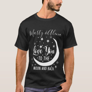 Aimez-vous à la Lune Nom personnalisable T-shirt