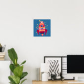 Aimez-vous à la lune Poster de Rocket (Bureau à domicile)