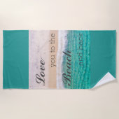 Aimez-vous à la plage et à la serviette de plage (Devant)