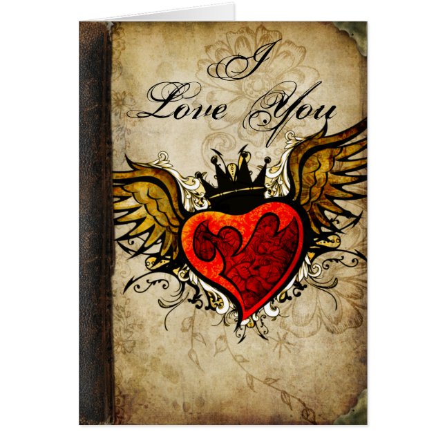 "Aimez-vous" coeur à ailes par tatouage urbain (Devant)