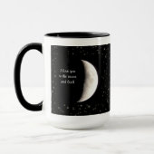 Aimez-vous dans la lune et la tasse arrière (Gauche)