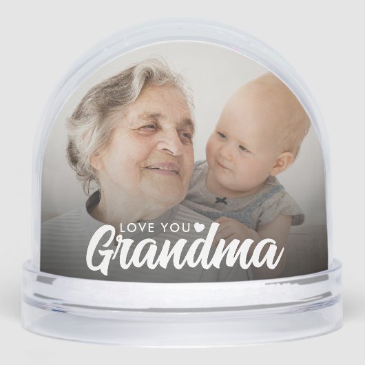 Aimez-vous Grand-mère Moderne Élégant Script 2 Pho (Avant)