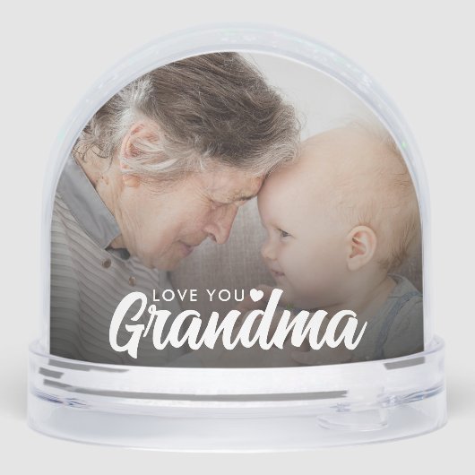 Aimez-vous Grand-mère Moderne Élégant Script 2 Pho (Arrière)