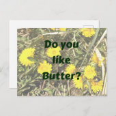 Aimez-vous le beurre ? Dandelions carte postale am (Devant / Derrière)