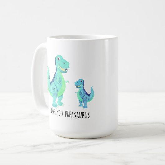 Aimez-vous le papasaurus mug (Devant gauche)