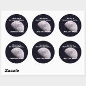 Aimez-vous les autocollants MOON (Feuille)