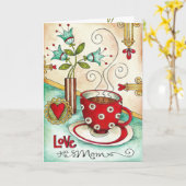 Aimez-vous maman… Carte du jour de mère (Fleur jaune)