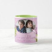 Aimez-vous maman/maman nénuphar photo mug (Centre)