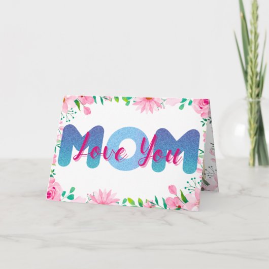 Aimez vous Maman photos personnalisées Carte de jo (Devant)