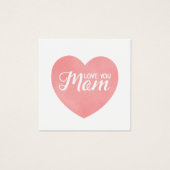 Aimez-vous maman texte, le coeur rose du jour de l (Devant)