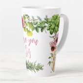 Aimez-vous Mug Latte Personnalisée Avec Herbes (Angle droit)