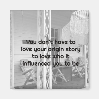 Aimez-vous Noir et Blanc Retro Vibes Magnet