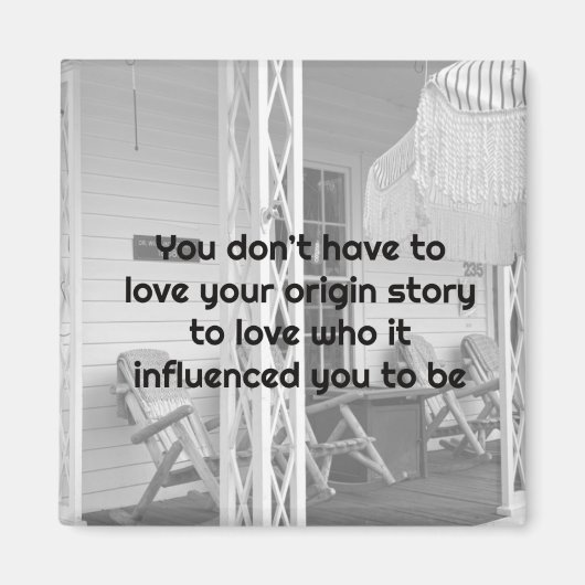 Aimez-vous Noir et Blanc Retro Vibes Magnet (Devant)