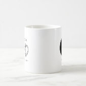 Aimez-vous papa Monogramme minimaliste Mug (Centre)