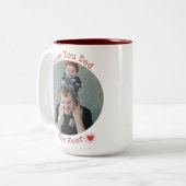 Aimez-vous papa photo Café Mug (Devant gauche)
