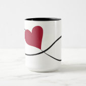 Aimez-vous pour toujours tasse de coeur d'infini (Centre)