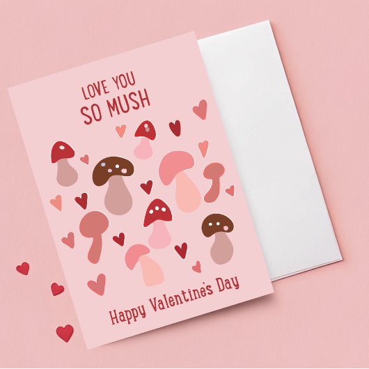 Aimez-vous si de champignons Valentines carte de j