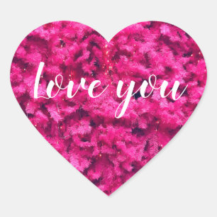 Aimez-vous Stickers Coeur moderne, Glossy