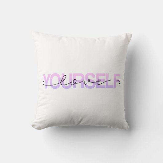 Aimez-vous Valentine Calligraphie | Coussin décora (Recto)