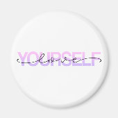 Aimez-vous Valentine Calligraphie | Magnet (Devant)