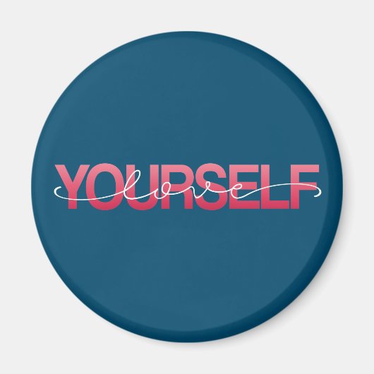 Aimez-vous Valentine Calligraphie | Magnet (Devant)