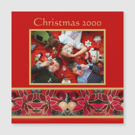 Aimons Jésus Magnet Noël (Devant)