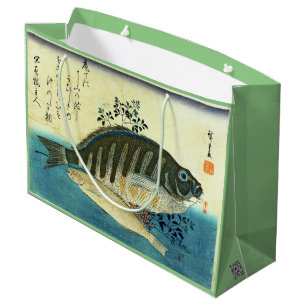 Ainame & Shima-hata - Japanse vis van Hiroshige Groot Cadeauzakje