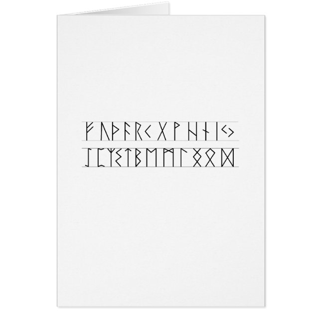 Aîné Futhark de runes (Devant)