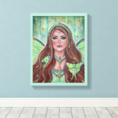 Aine Irish goddess fairy by Renee Lavoie Canvas Pr (Insitu (Houten vloer))
