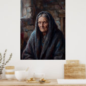 Aînée de la cheminée silencieuse - Portrait Poster (Cuisine)