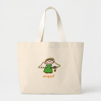 aingeal (kleine engel in het Iers) Grote Tote Bag