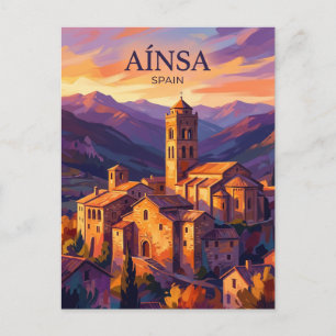 Aínsa Spanje Briefkaart