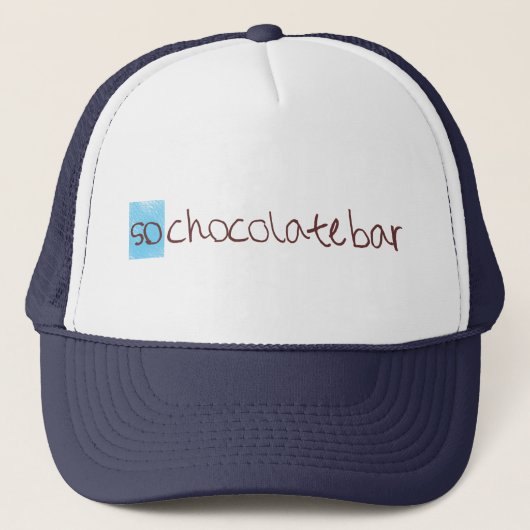 Ainsi casquette de camionneur de barre de chocolat (Devant)