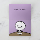 Ainsi ce qui est pour la carte de dîner (Intérieur)