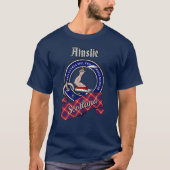 Ainslie Clan Badge & Tartan T-Shirt (Devant)